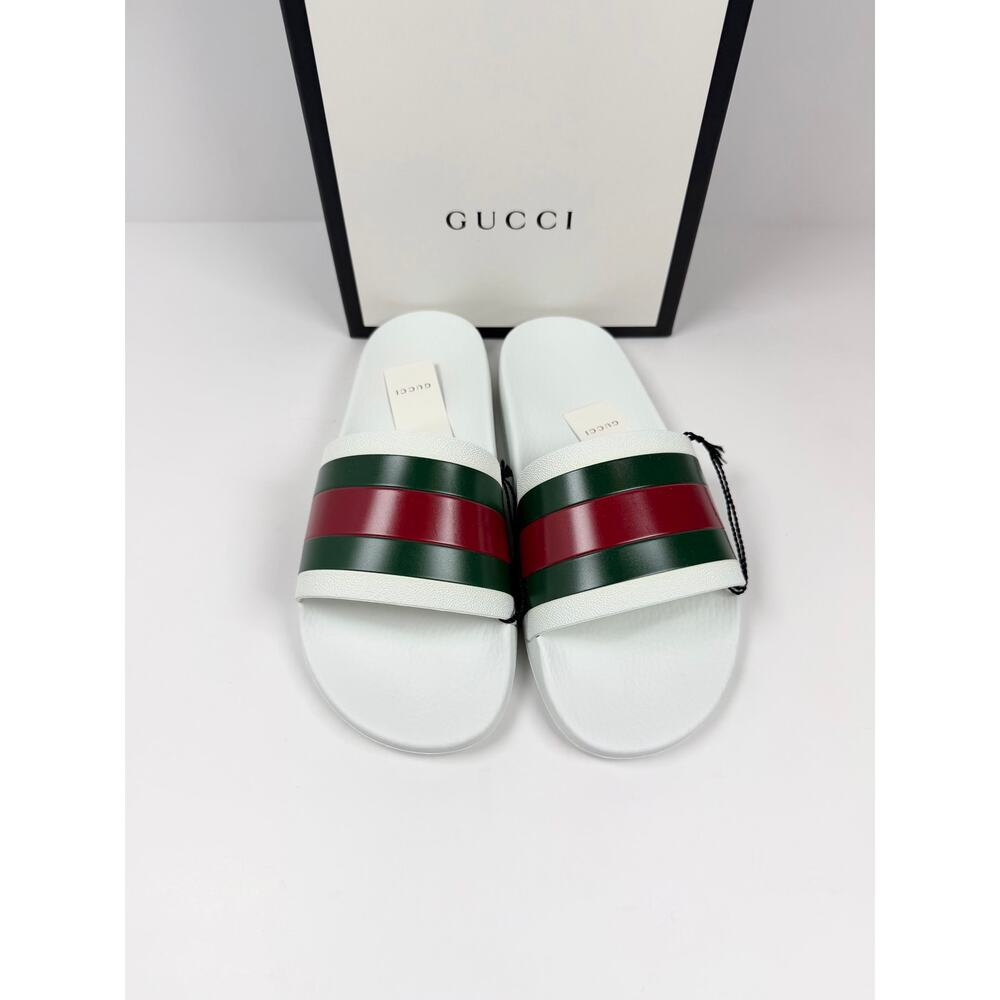 Size 9.5US - Gucci Pursuit Web Sandals NEW - Picture 3 of 9